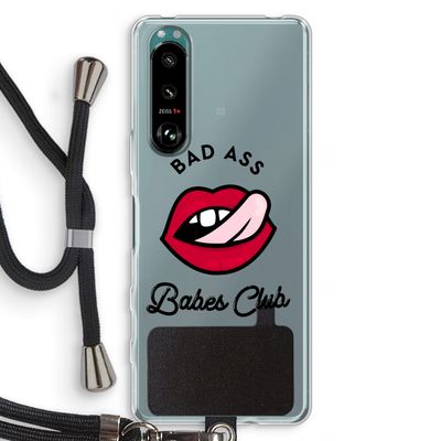 Badass Babes Club: Sony Xperia 5 III Transparant Hoesje met koord