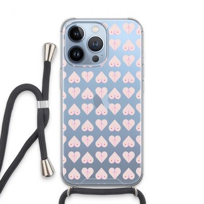 Ass 'n Titties: iPhone 13 Pro Transparant Hoesje met koord