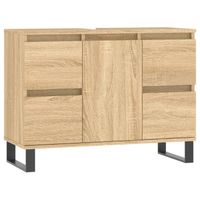 The Living Store Badkaast Sonoma Eiken - 80 x 33 x 60 cm - Voldoende opbergruimte