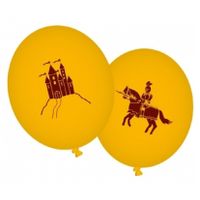 Zakje met 8x stuks Ridders feest thema ballonnen
