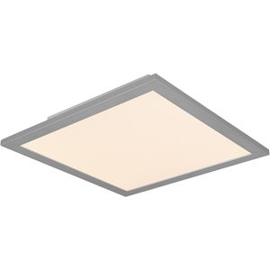 LED Plafondlamp - Plafondverlichting - Trion Tirus - 14W - Aanpasbare Kleur - Afstandsbediening - Dimbaar - Vierkant - Mat Titaan - Aluminium