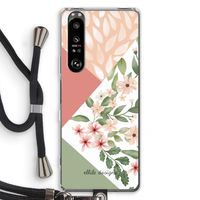 Sweet heaven geometrics: Sony Xperia 1 III Transparant Hoesje met koord