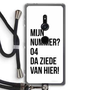 Da ziede van hier: Sony Xperia XZ2 Transparant Hoesje met koord