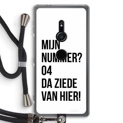 Da ziede van hier: Sony Xperia XZ2 Transparant Hoesje met koord