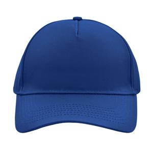 Baseball pet/cap 5 panels - blauw - volwassenen - Voordelige caps - katoen