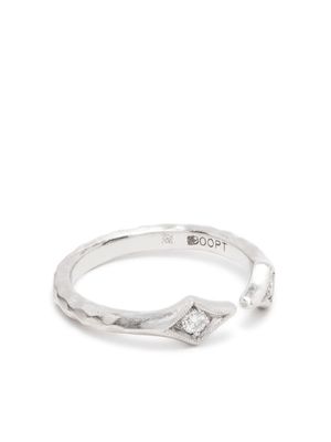 Cathy Waterman bague flèches en platine sertie de diamants - Argent