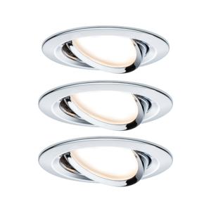 Paulmann 93452 Nova Inbouwlamp Set van 3 stuks LED LED 18 W Chroom (glanzend)