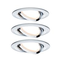 Paulmann 93452 Nova Inbouwlamp Set van 3 stuks LED LED 18 W Chroom (glanzend) - thumbnail