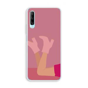 Pink boots: Huawei P Smart Pro Transparant Hoesje