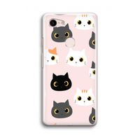 Katten: Google Pixel 3 Transparant Hoesje