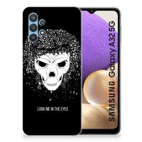 Silicone Back Case Samsung Galaxy A32 5G Skull Hair