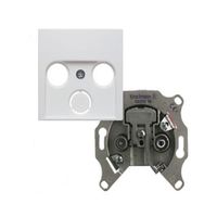 Berker S1 cai contactdoos EDC1000 met inzetplaat creme glanzend