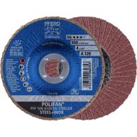 PFERD TOOLS 67612100 PFF 100 A 120 SG STEELOX/16,0 Lamellenschijf Diameter 100 mm Boordiameter 16 mm RVS, Staal 10 stuk(s)