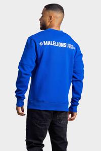 Malelions Workshop Sweater Heren Blauw - Maat S - Kleur: WitBlauw | Soccerfanshop