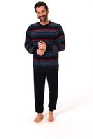 Normann badstof heren pyjama 67825-Zwart-3XL/58