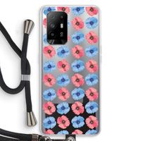 Klaproosjes: Oppo A95 5G Transparant Hoesje met koord