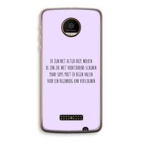 Regenboog: Motorola Moto Z Force Transparant Hoesje