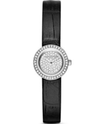 Horlogeband Michael Kors MK2453 Leder Zwart 10mm