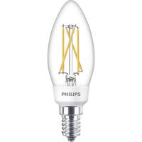Philips LED 77215400 LED-lamp Energielabel F (A - G) E14 Kaars 5 W, 2.5 W, 1 W = 40 W, 18 W, 9 W Warmwit (Ø x l) 3.5 cm x 10.6 cm Dimbaar 1 stuk(s)