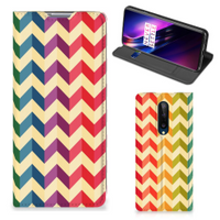 OnePlus 8 Hoesje met Magneet Zigzag Multi Color