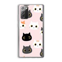 Katten: Samsung Galaxy Note 20 / Note 20 5G Transparant Hoesje