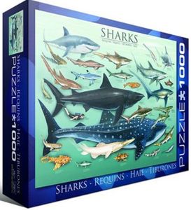 Eurographics Sharks 1000pcs Legpuzzel 1000 stuk(s) Dieren
