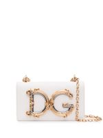 Dolce & Gabbana pochette pour smartphone DG Girls en cuir - Blanc