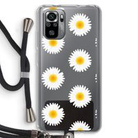 Margrietjes: Xiaomi Redmi Note 10S Transparant Hoesje met koord