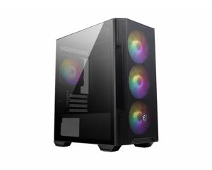 MSI MAG FORGE M100R computerbehuizing Midi Tower Zwart, Transparant