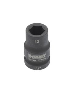 DeWalt Accessoires Impact dop 12mm 1/2" (Kort - 38mm) - DT7530-QZ