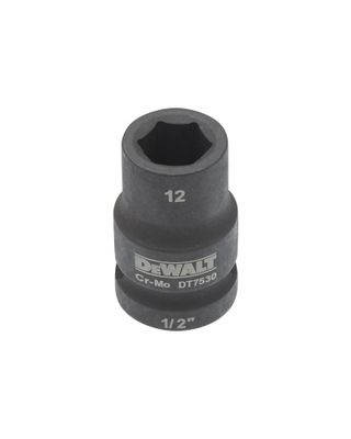 DeWalt Accessoires Impact dop 12mm 1/2" (Kort - 38mm) - DT7530-QZ