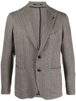 Tagliatore blazer boutonné à motif de chevrons - Tons neutres