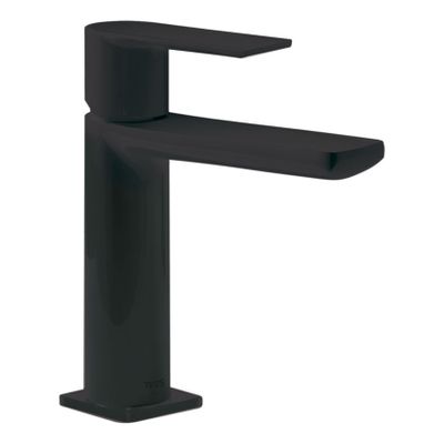 Wastafelkraan Tres Loft | Opbouw | Mengkraan | Standaard model | 1-hendel | Rond | Zwart mat
