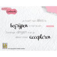 Nellie's Choice • clear stempel nederlands je hoeft niet alles te begrijpen….