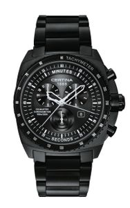 Horlogeband Certina C0154341105000 / C605017232 Staal Zwart 28mm