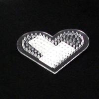 Hama Strijkkralen grondplaat hart klein transparant Hama Strijkkralen grondplaat hart klein transparant