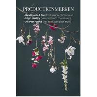 Mica Decorations Kunstbloemen - magnolia tree - roze - 80 cm - siertakken - boeket