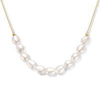 Ketting Parels geelgoud wit 1 mm 40 - 42 - 44 cm