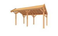 YARD Outdoor SUBLIME Kapschuur - 500x250 cm Douglashout- Kapschuurdak- - YARD Outdoor