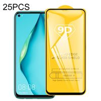 Voor Huawei Nova 7i 25 PCS 9D Full Glue Full Screen Tempered Glass Film