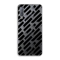 Zwarte vegen: Samsung Galaxy A7 (2018) Transparant Hoesje