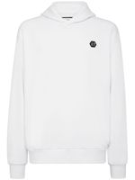 Philipp Plein hoodie à patch logo - Blanc