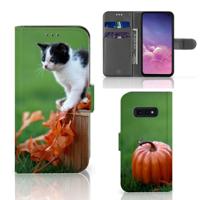 Samsung Galaxy S10e | Telefoonhoesje | Met pasjeshouder | Kitten