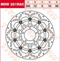 TRW Remschijf, remschijven voor de moto, MSW281RAC