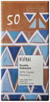 Vivani Chocoladereep Donkere Melkchocolade 50% Cacao