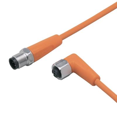 ifm Electronic EVT445 Verbindingskabel Aantal polen (sensoren): 4, 5 Stekker, recht, Bus, haaks 3 m 1 stuk(s)