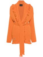 Alanui cardigan A Finest à franges - Orange