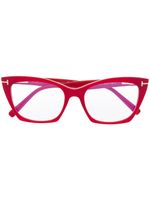 TOM FORD Eyewear lunettes de vue à monture papillon - Rouge