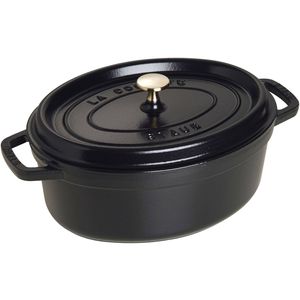 Staub Braadpan Ovaal Cocotte Zwart - ø 29 cm / 4.2 liter