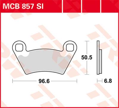 TRW Remblokken, en remschoenen voor de moto, MCB857SI Sinter offroad